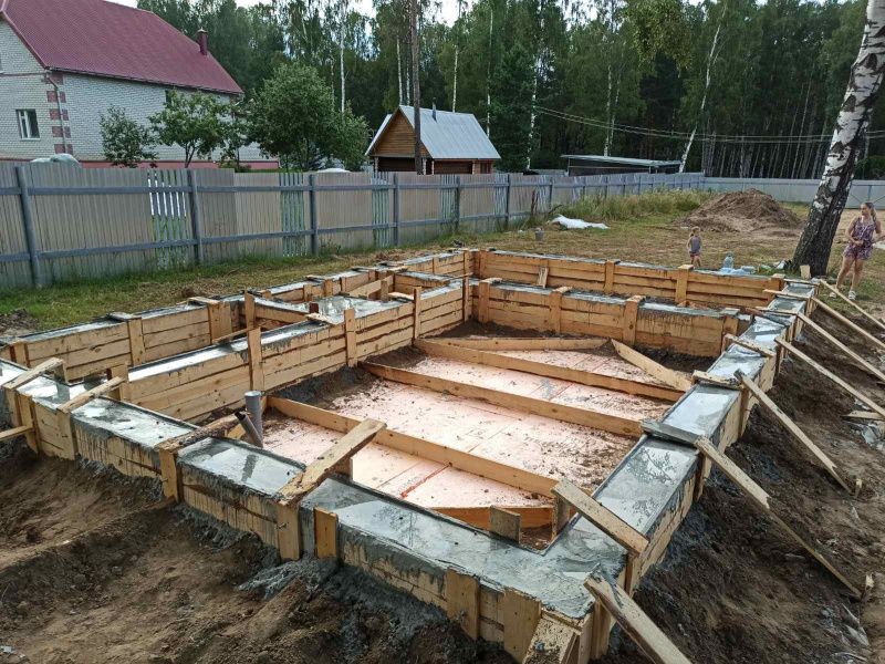 Готовый фундамент