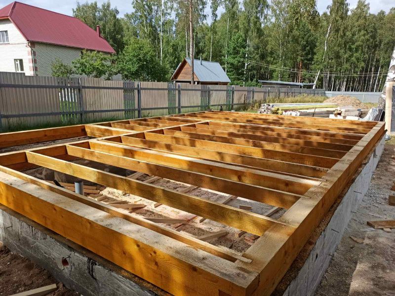 Цокольное перекрытие по фундаменту