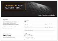 Сертификат прохождение курса AUTODESK REVIT: АРХИТЕКТУРА Сертификат прохождение курса AUTODESK REVIT: АРХИТЕКТУРА